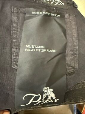 PRPS Black Slim Straight Pants